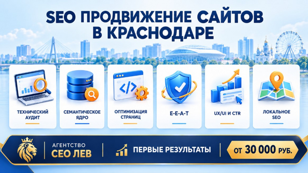SEO продвижение сайта в Краснодаре